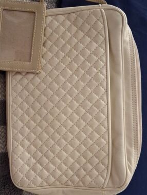Ganson White Leather Wristlet Clutch